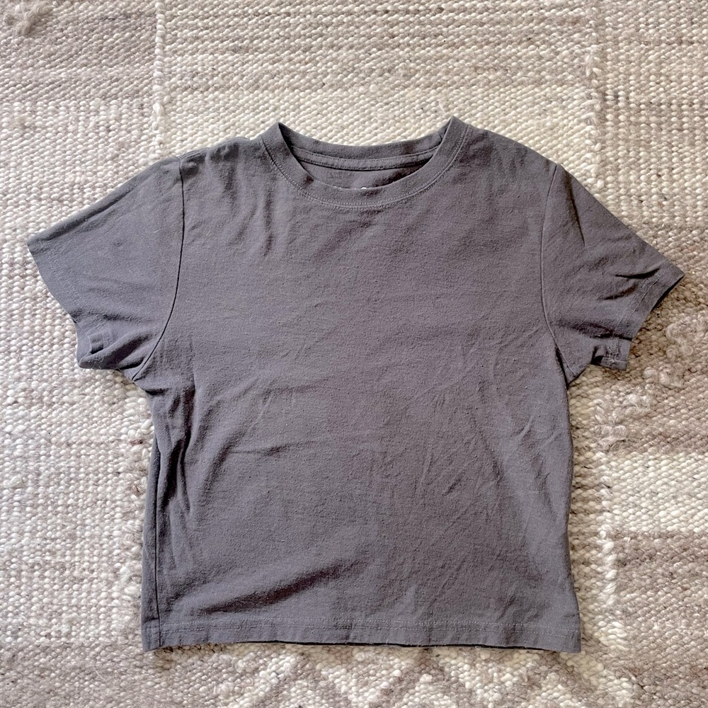 KO+O Charcoal Gray Fitted Tee